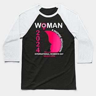 Inspire Inclusion International Womens Day 2024 Baseball T-Shirt